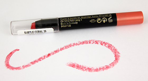 20 Subtle Coral Colour Elixir Giant Pen Stick Max Factor