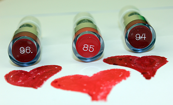 Misslyn Lipstick 85, 94, 96