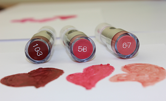 Misslyn Lipstick 103, 58, 67